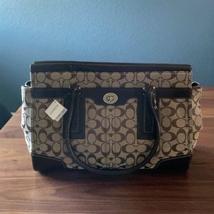 NWT Coach signature business tote